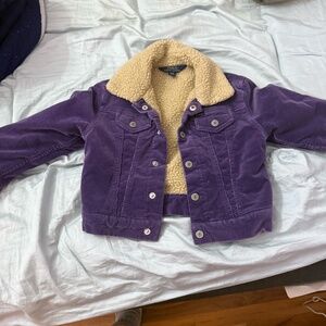 Purple corduroy ralph lauren jacket